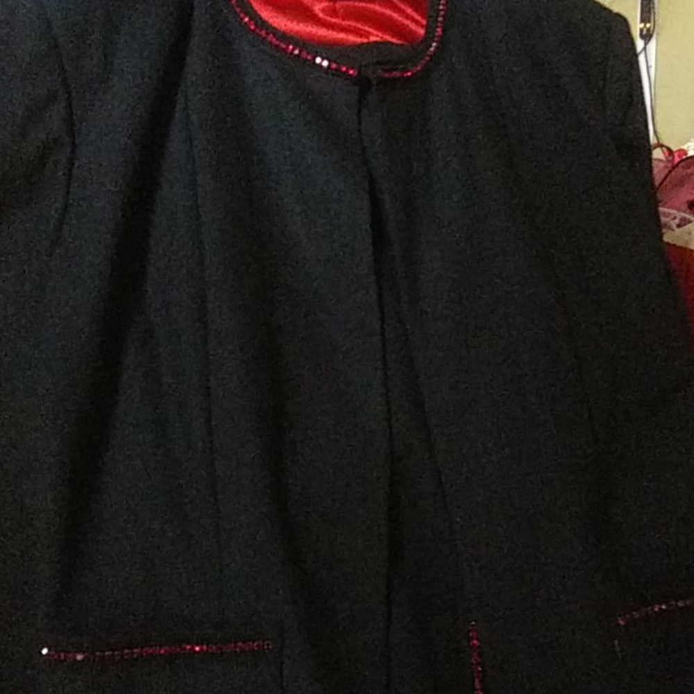 All black 3 piece suit